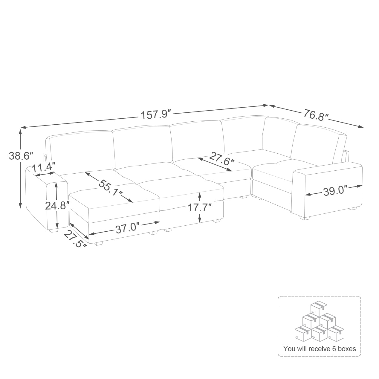 a+b+c+d+f+g-dimension