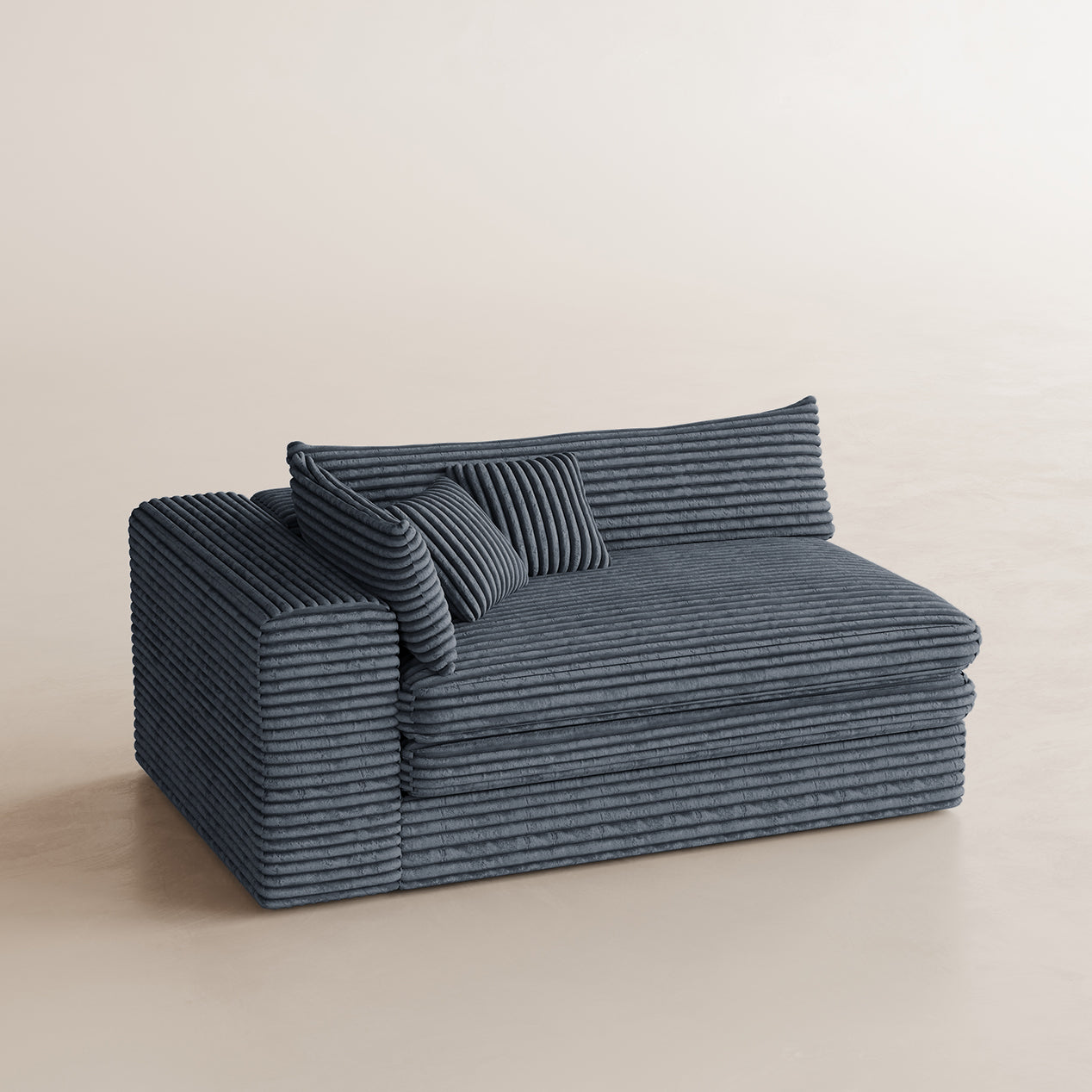 Corduroy-Pewter-Grey-A-Left-Double-Seat