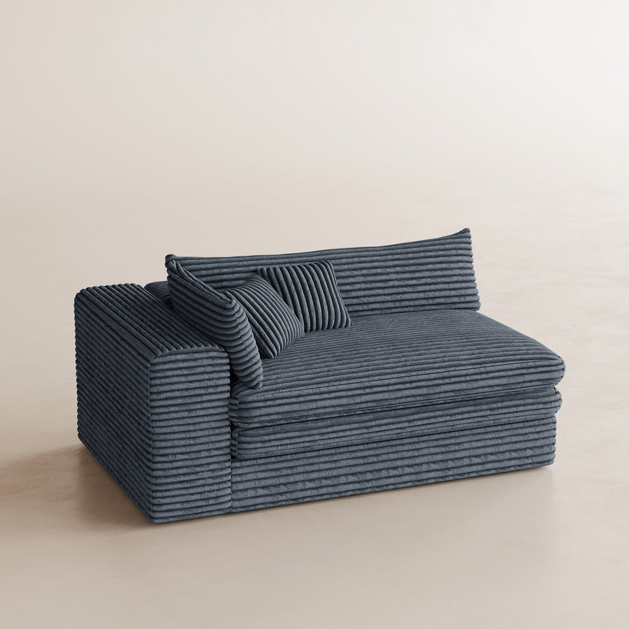 Pewter-Grey-/-Corduroy-Module-Left-Wide-Seat