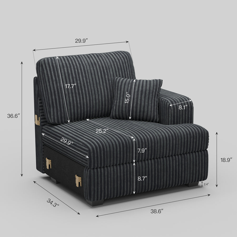 Shadow-Charcoal-/-Corduroy-Module-Right-Seat-dimension