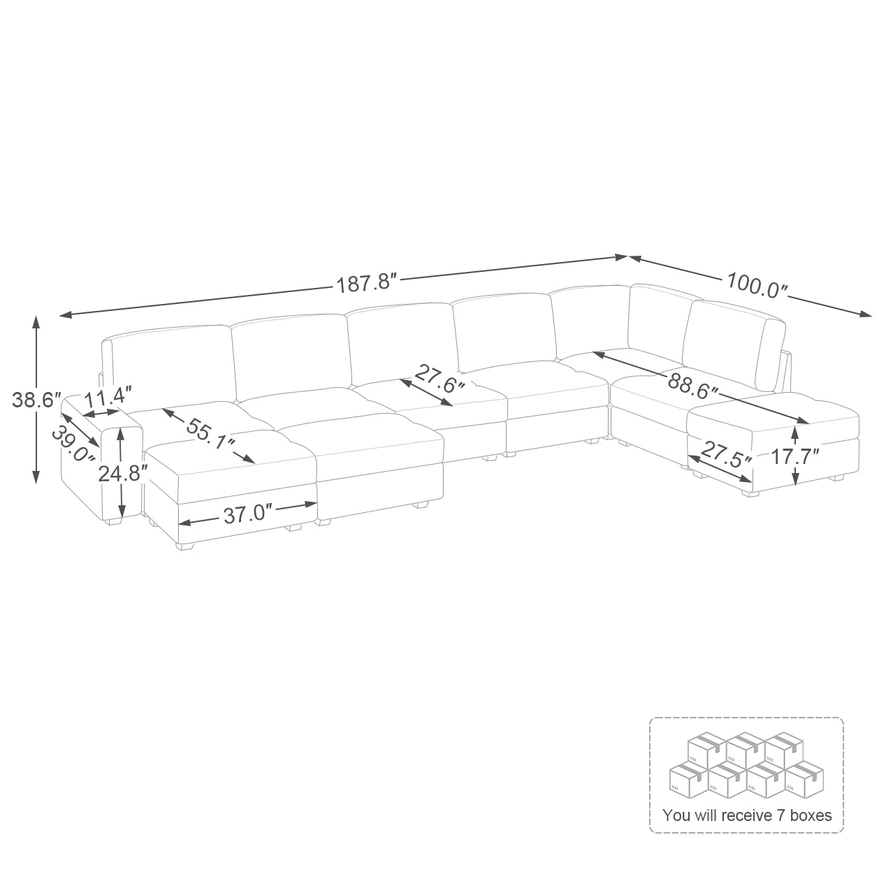 b+2c+d+e+f+g-dimension