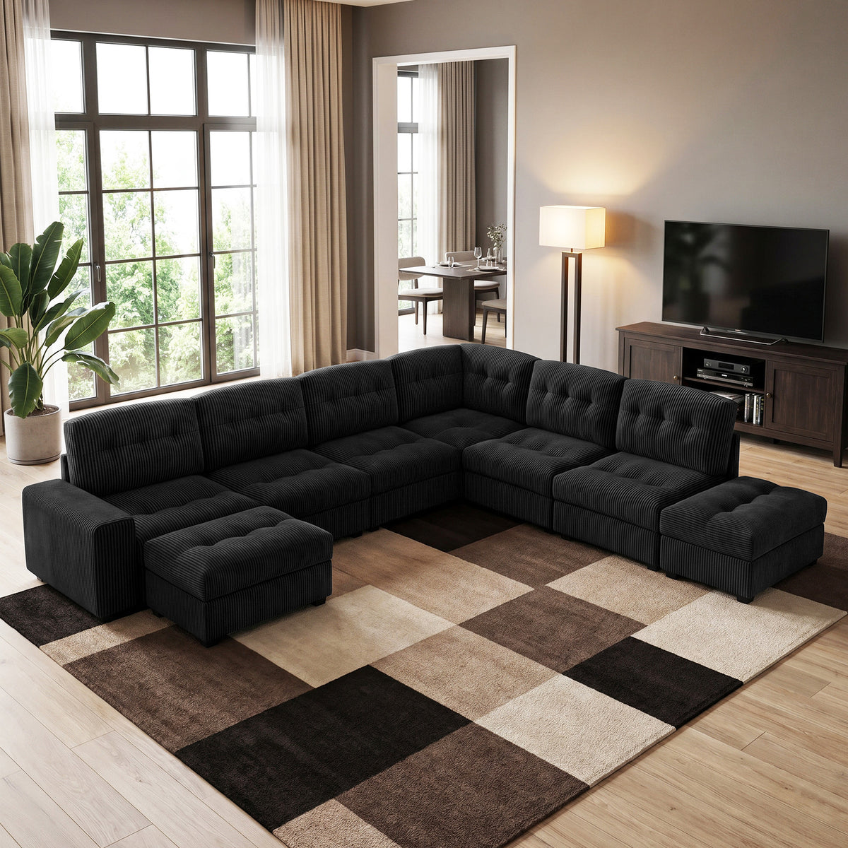 Belffin Aluvia Oversized Cloud Modular Sofa with Plush Cushions