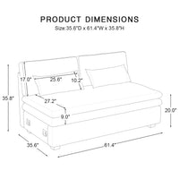 Module-Loveseat-dimension