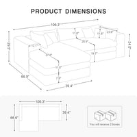3-Seat-Left-Chaise-Sectional-dimension