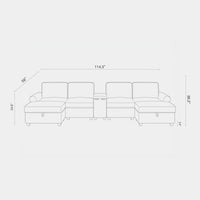 6-Seat-U-Shaped-Sectional-with-Console-dimension