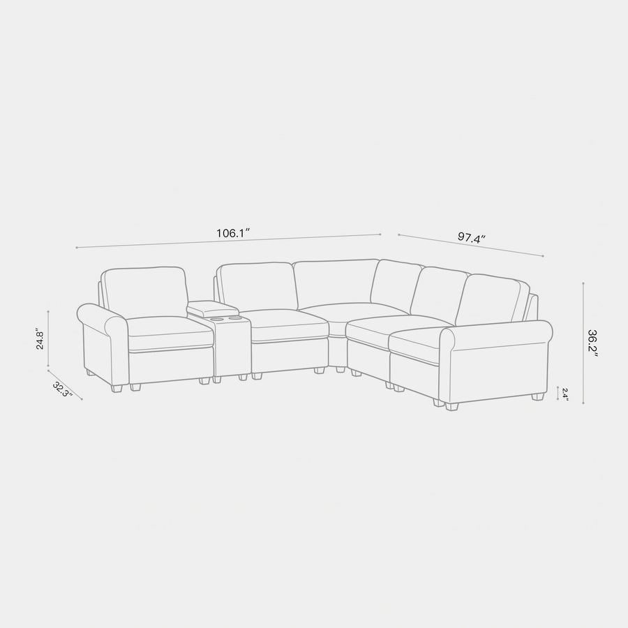 5-Seat-L-Shaped-Sectional-with-Console-dimension