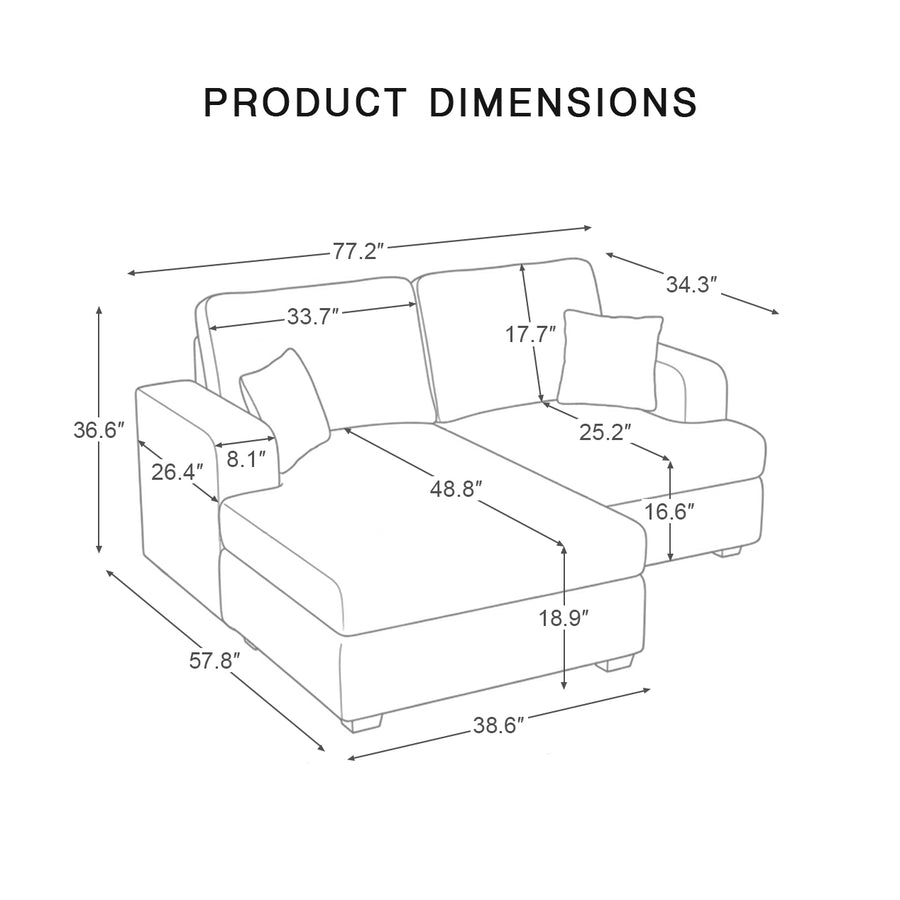 Left-Chaise-Loveseat-dimension