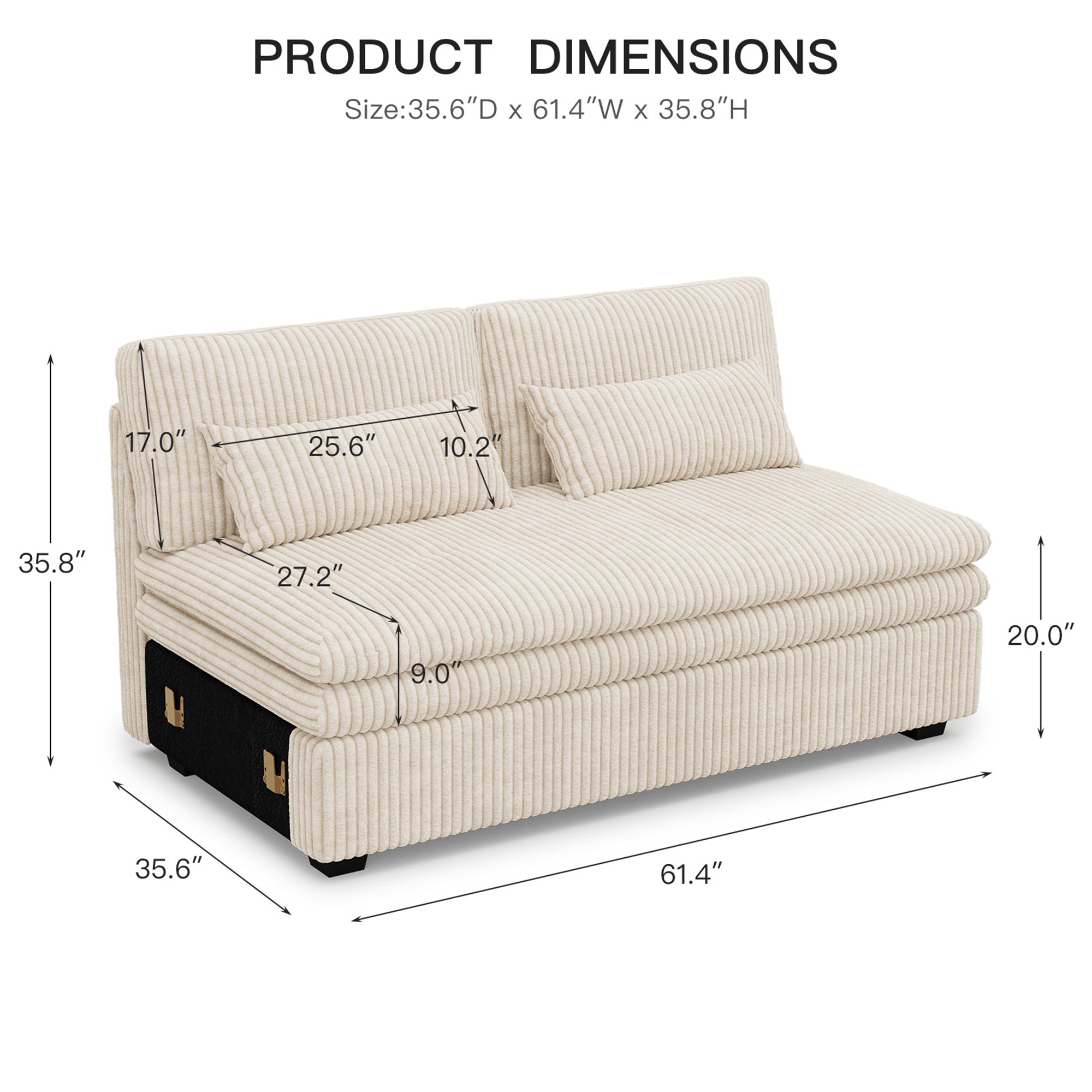 corduroy-ivory-beige-b-double-seat-dimension