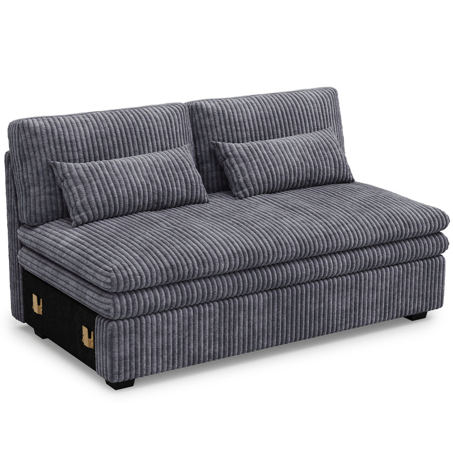 Pewter-Grey-/-Corduroy-Module-Loveseat