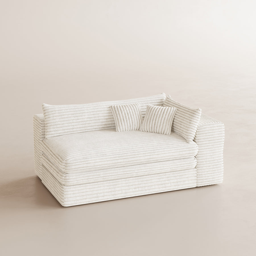 White-Beige-/-Corduroy-Module-Right-Wide-Seat