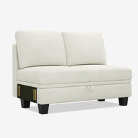 Misty-White-/-Chenille-Module-Loveseat