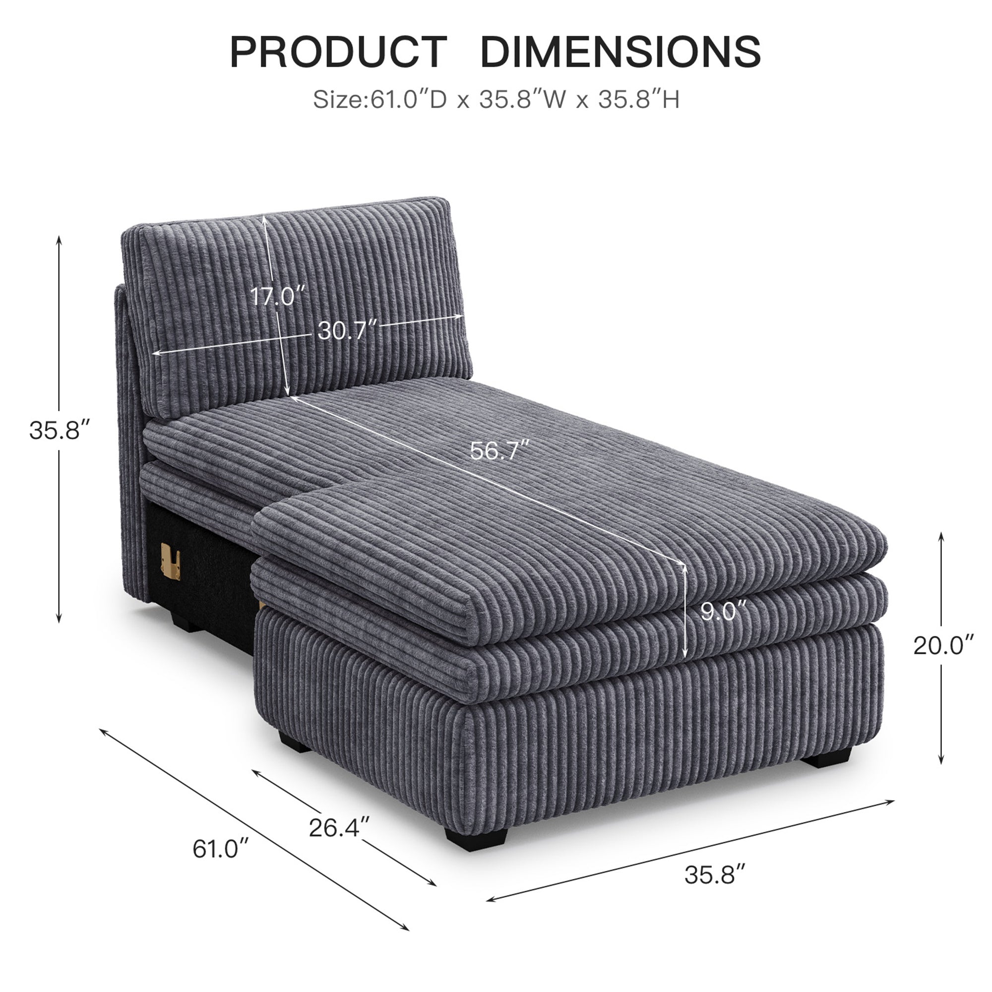 corduroy-pewter-grey-cl-left-chaise-dimension