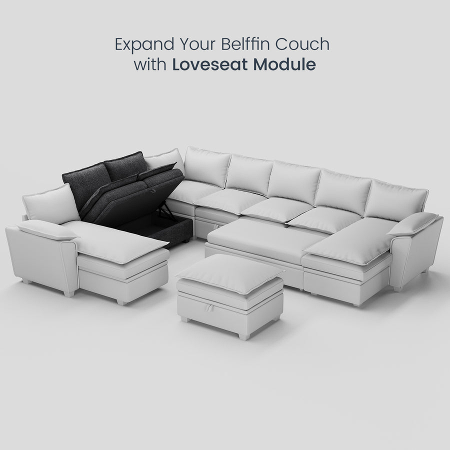 Graphite-Grey-/-Chenille-Module-Loveseat