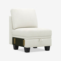 Misty-White-/-Chenille-Module-Seat