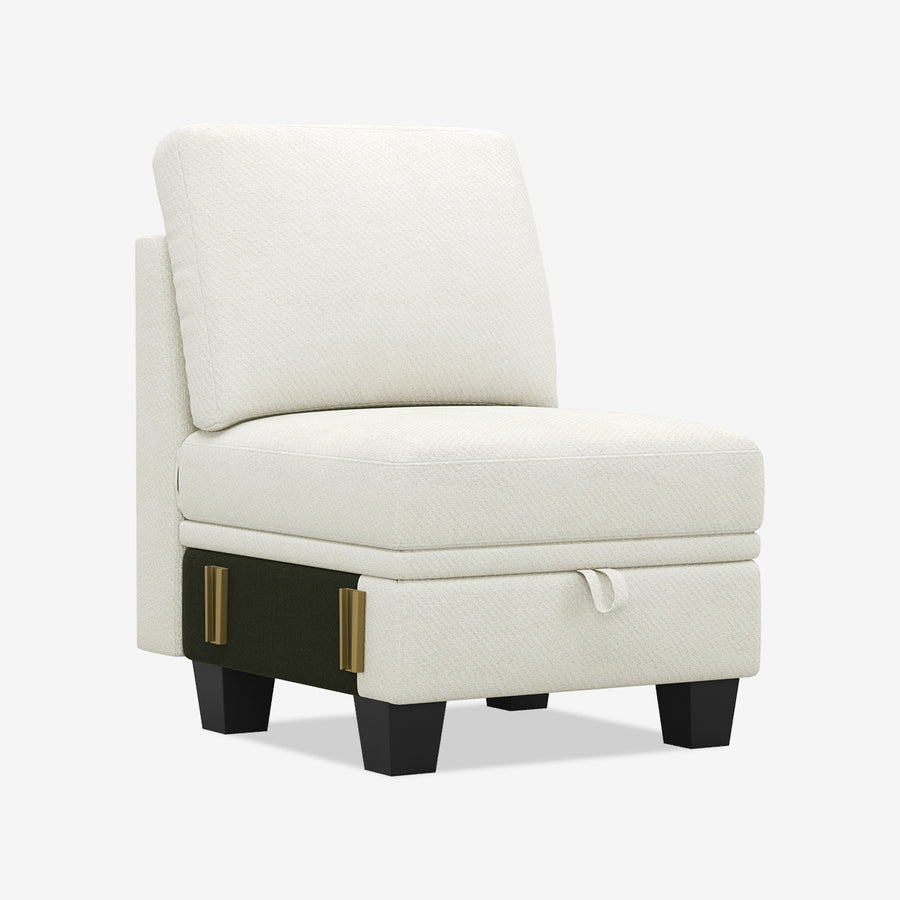 Misty-White-/-Chenille-Module-Seat