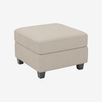Ivory-Beige-/-Corduroy-Module-Ottoman