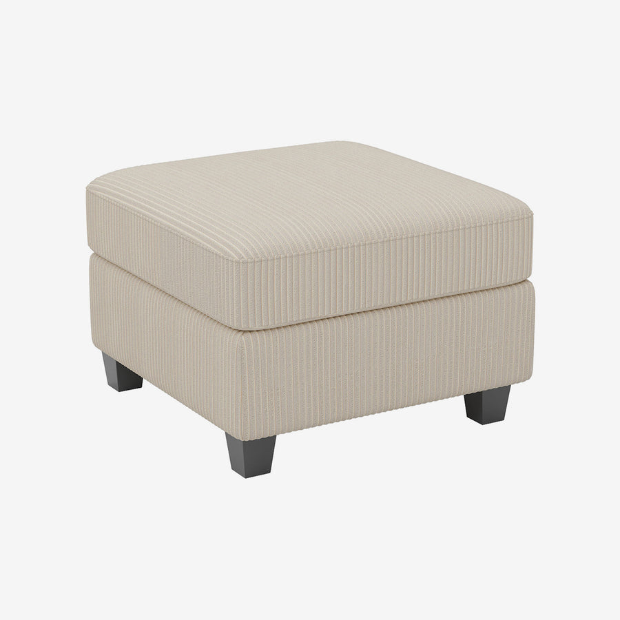 Ivory-Beige-/-Corduroy-Module-Ottoman