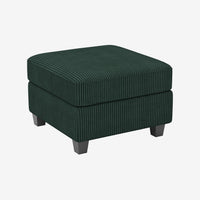 Seaweed-Green-/-Corduroy-Module-Ottoman