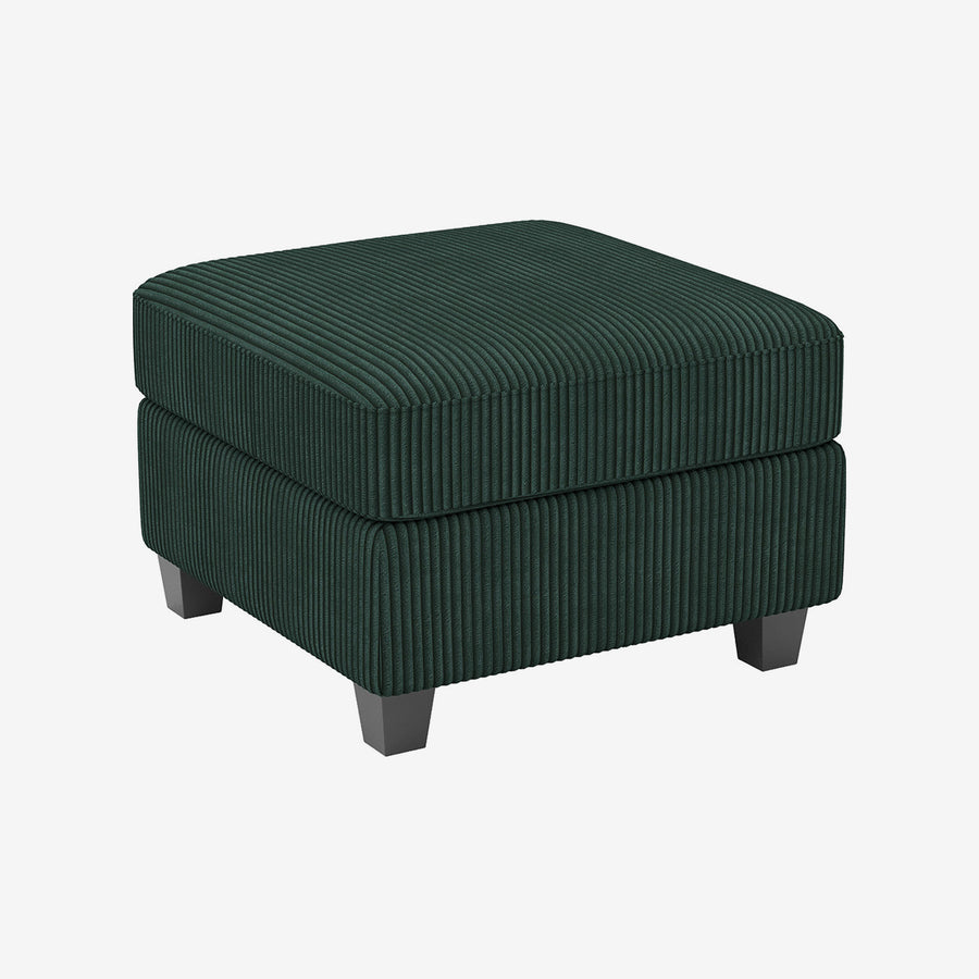Seaweed-Green-/-Corduroy-Module-Ottoman