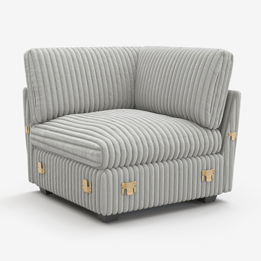 Cloud-Gray-/-Corduroy-Module-Corner-Seat