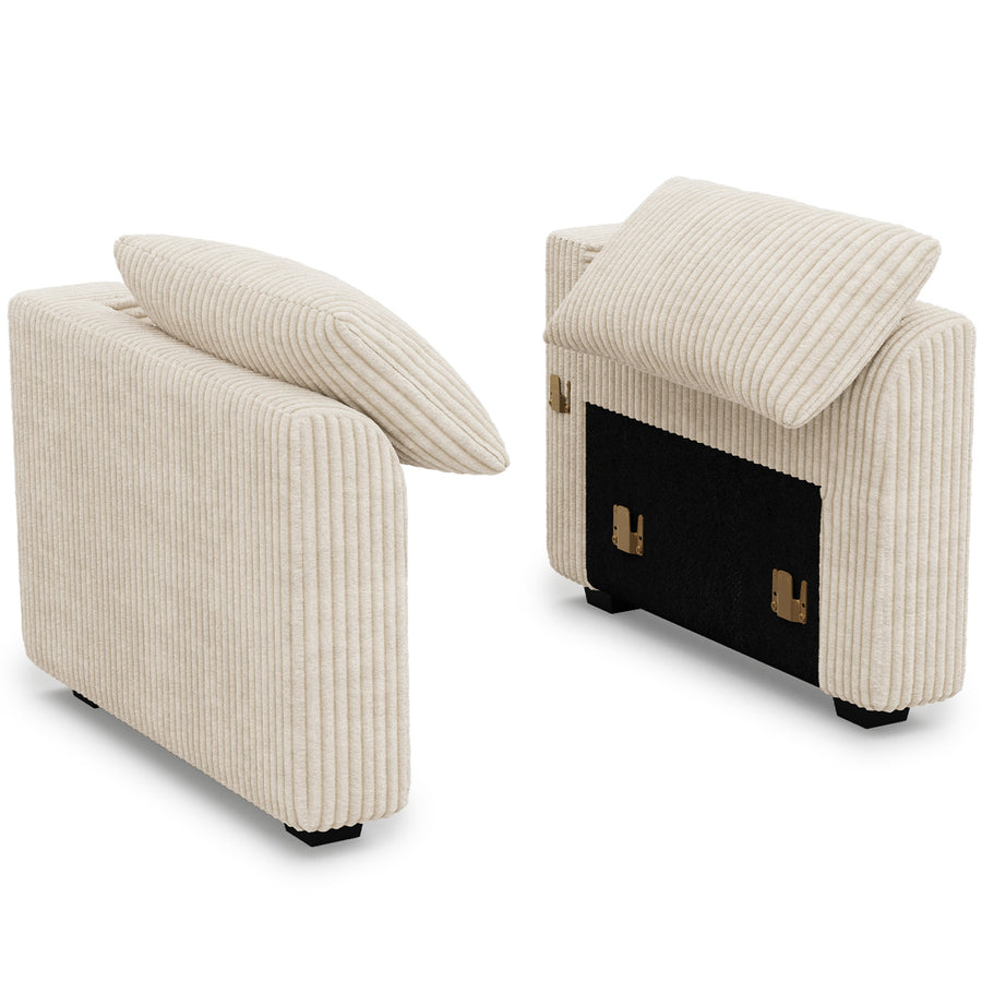 Ivory-Beige-/-Corduroy-Module-Pair-of-Arms
