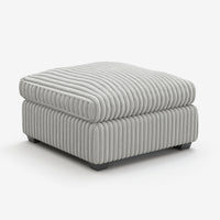 Cloud-Gray-/-Corduroy-Module-Ottoman