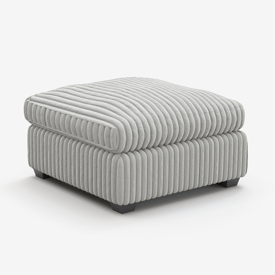 Cloud-Gray-/-Corduroy-Module-Ottoman