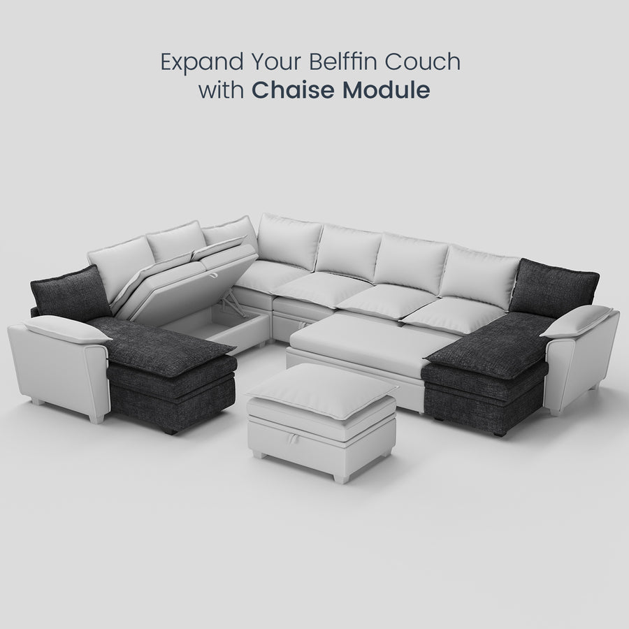 Graphite-Grey-/-Chenille-Module-Reversible-Chaise