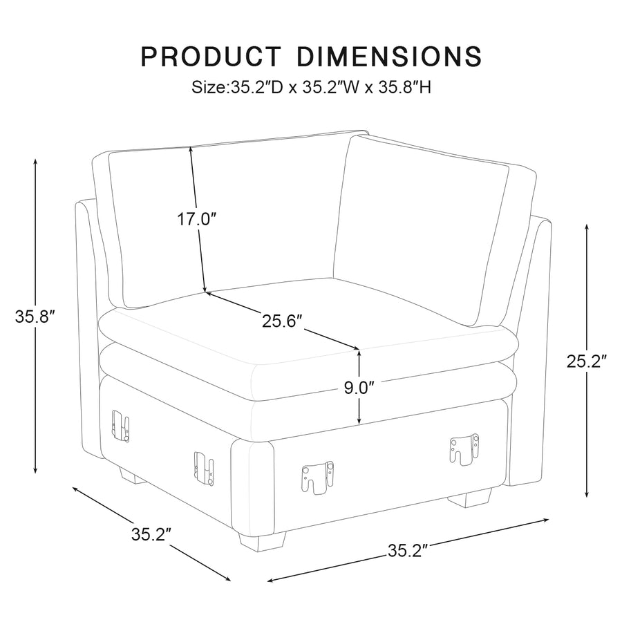 Module-Corner-Seat-dimension