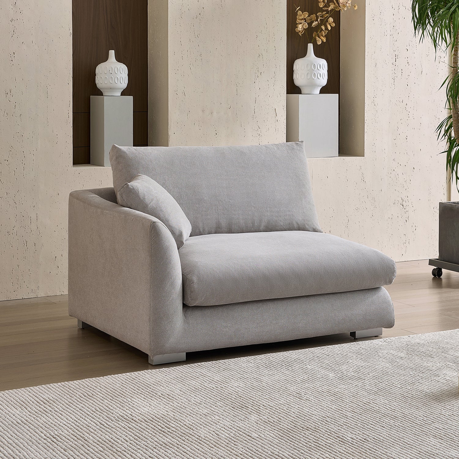 Val-Light Grey-Facing-Left-Side-Sofa-(50-Inch)