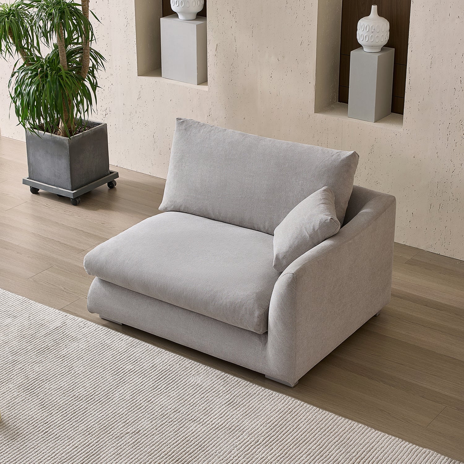 Val-Light Grey-Facing-Right-Side-Sofa-(50-Inch)