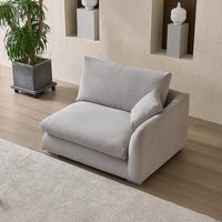 Val-Light Grey-Facing-Right-Side-Sofa-(50-Inch)