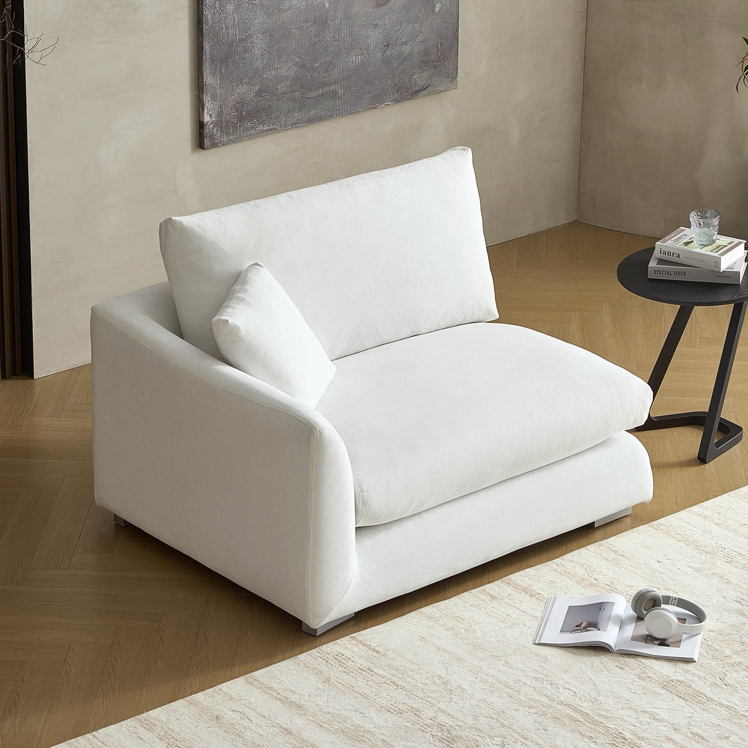 Val-White-Facing-Left-Side-Sofa-(50-Inch)