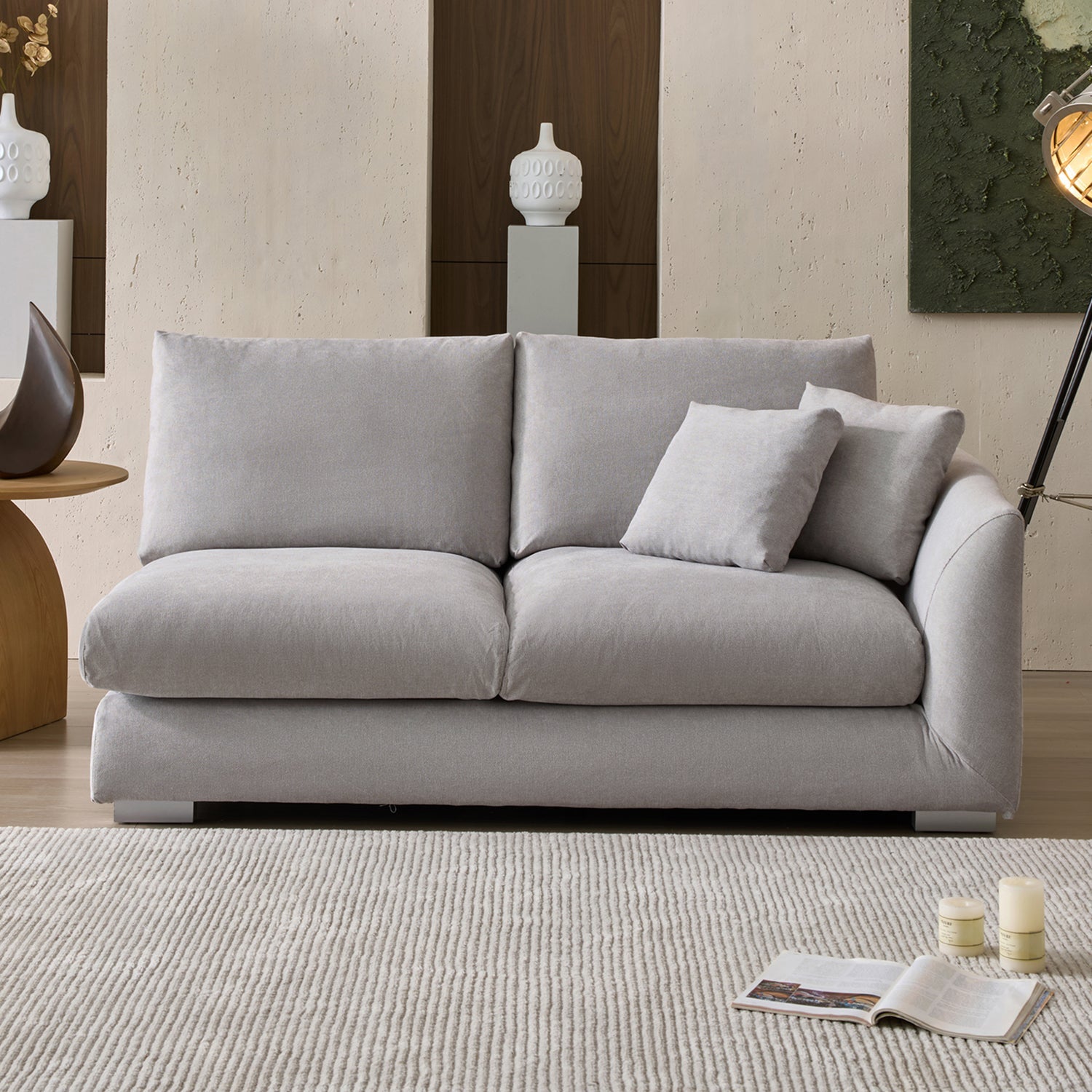Val-Light Grey-Facing-Right-Side-Sofa-(70-Inch)