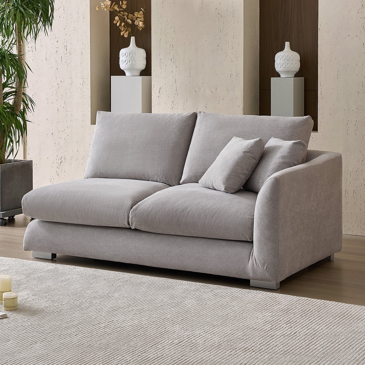 Val-Light Grey-Facing-Right-Side-Sofa-(70-Inch)