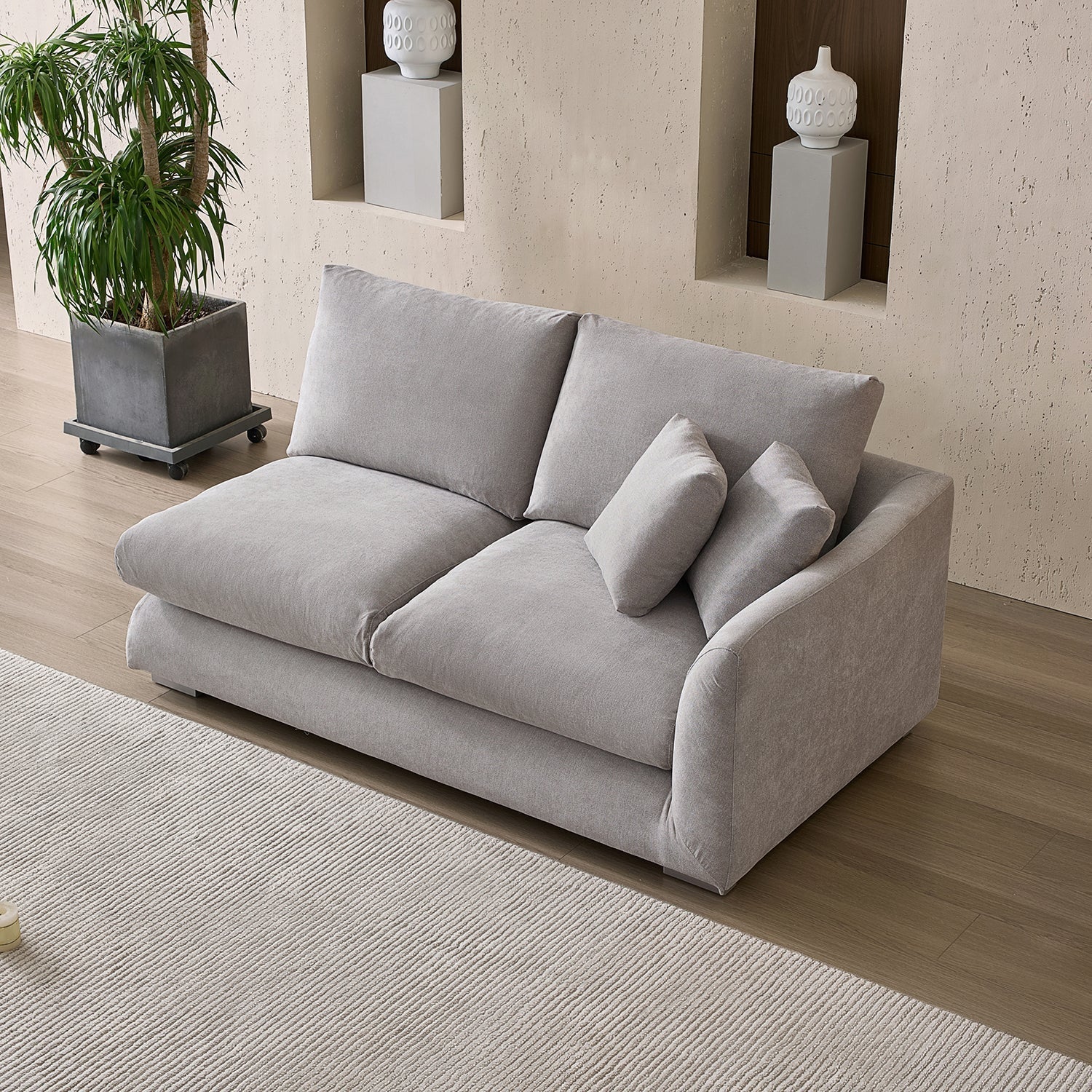 Val-Light Grey-Facing-Right-Side-Sofa-(70-Inch)