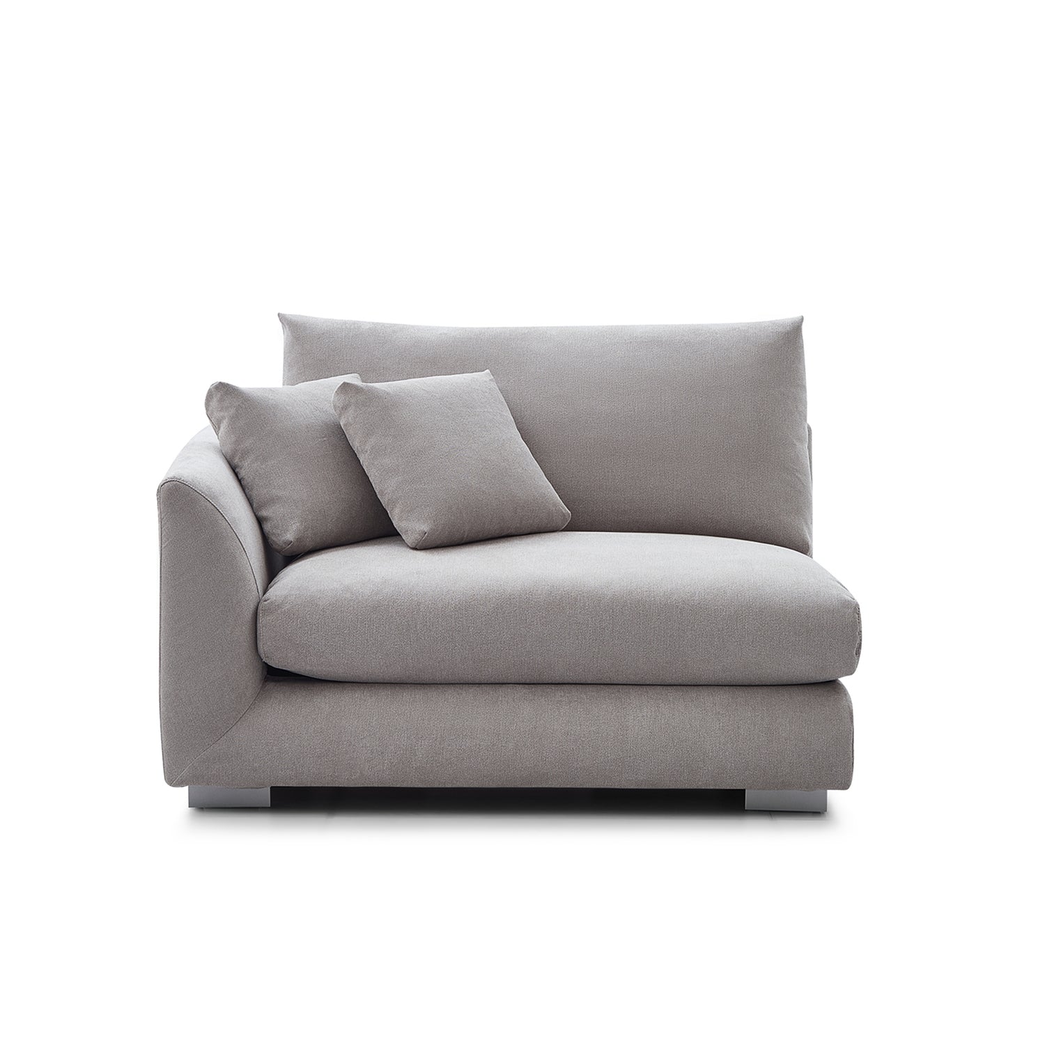 Val-Light Grey-Facing-Left-Side-Sofa-(50-Inch)