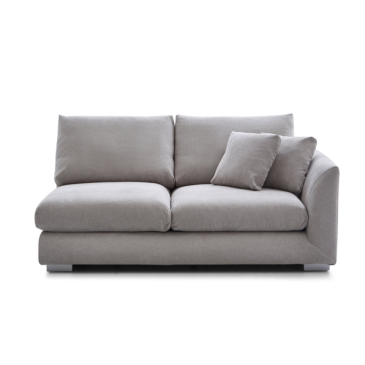 Val-Light Grey-Facing-Right-Side-Sofa-(70-Inch)