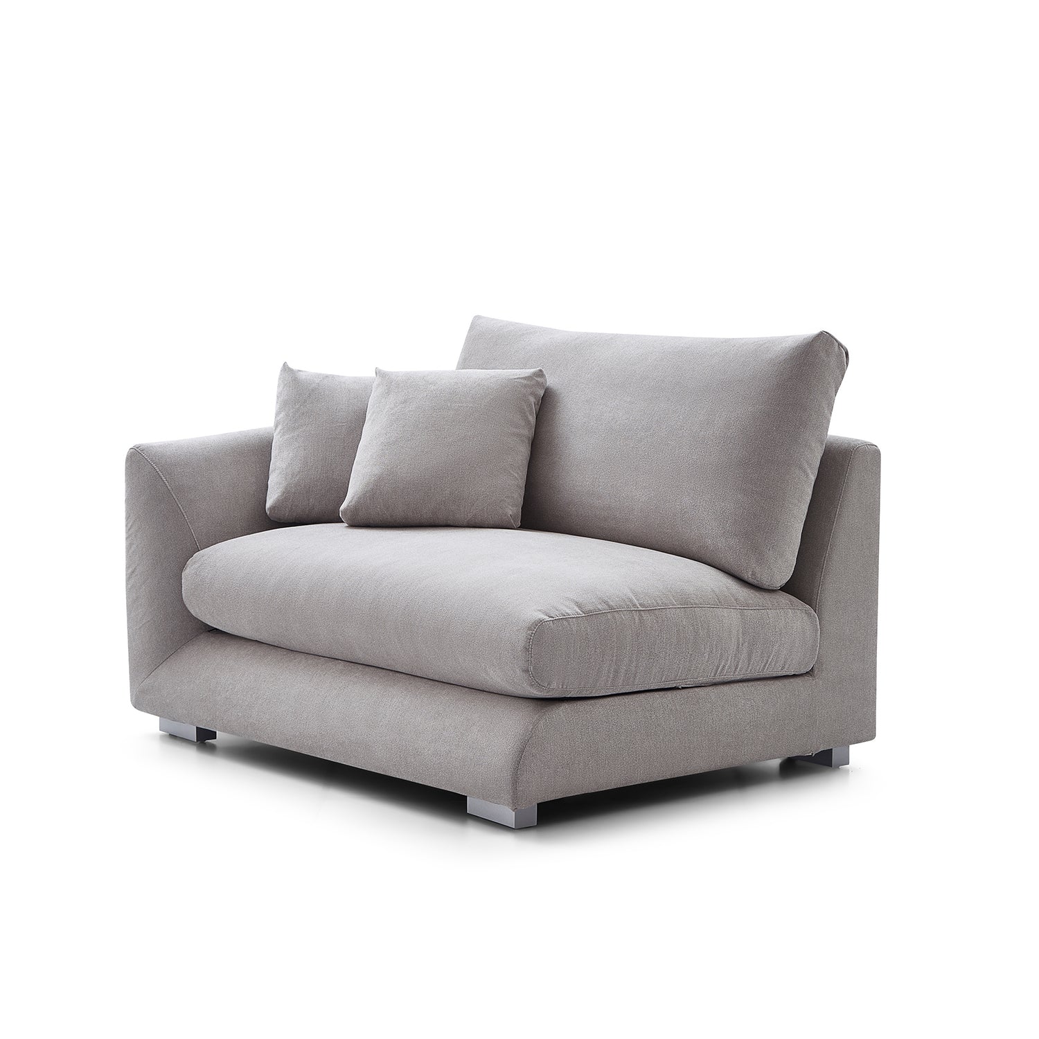 Val-Light Grey-Facing-Left-Side-Sofa-(50-Inch)
