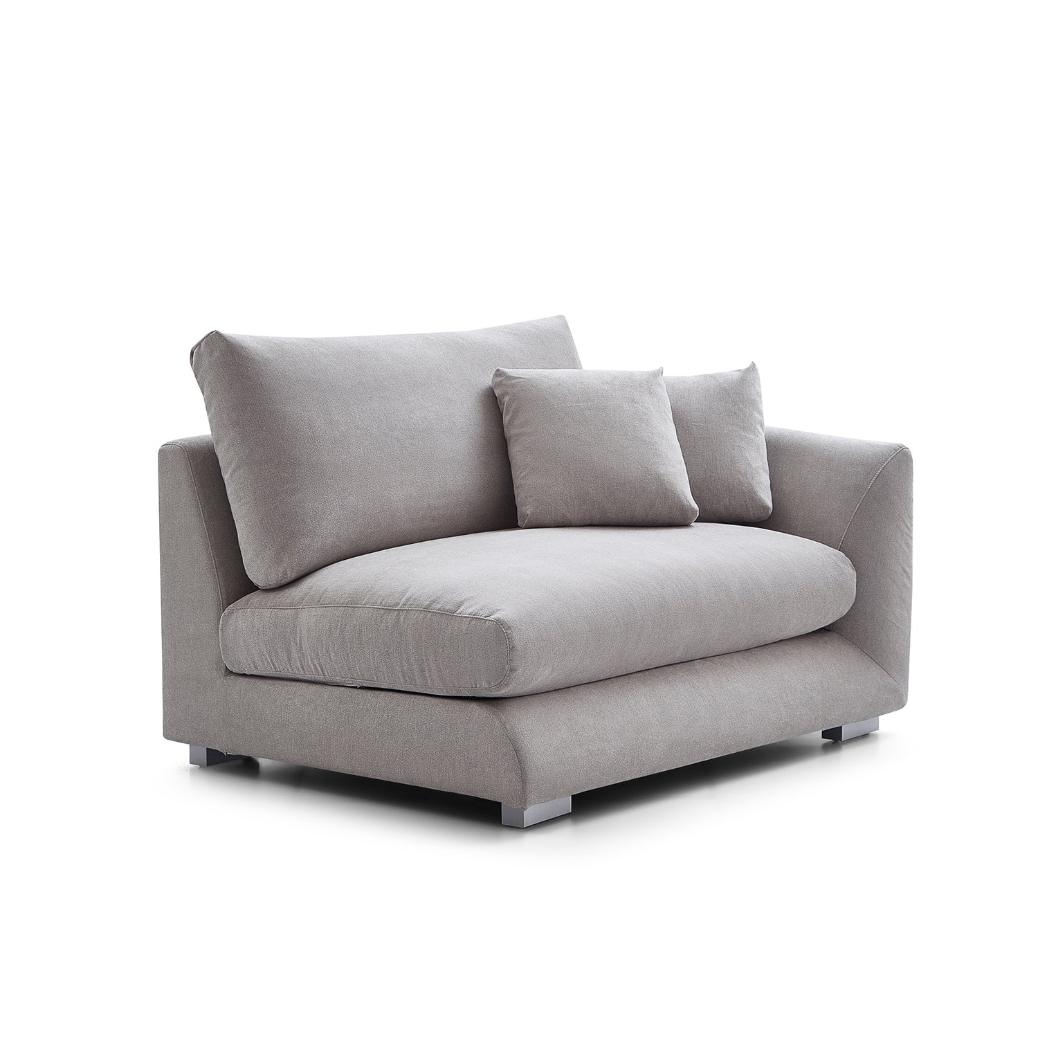 Val-Light Grey-Facing-Right-Side-Sofa-(50-Inch)