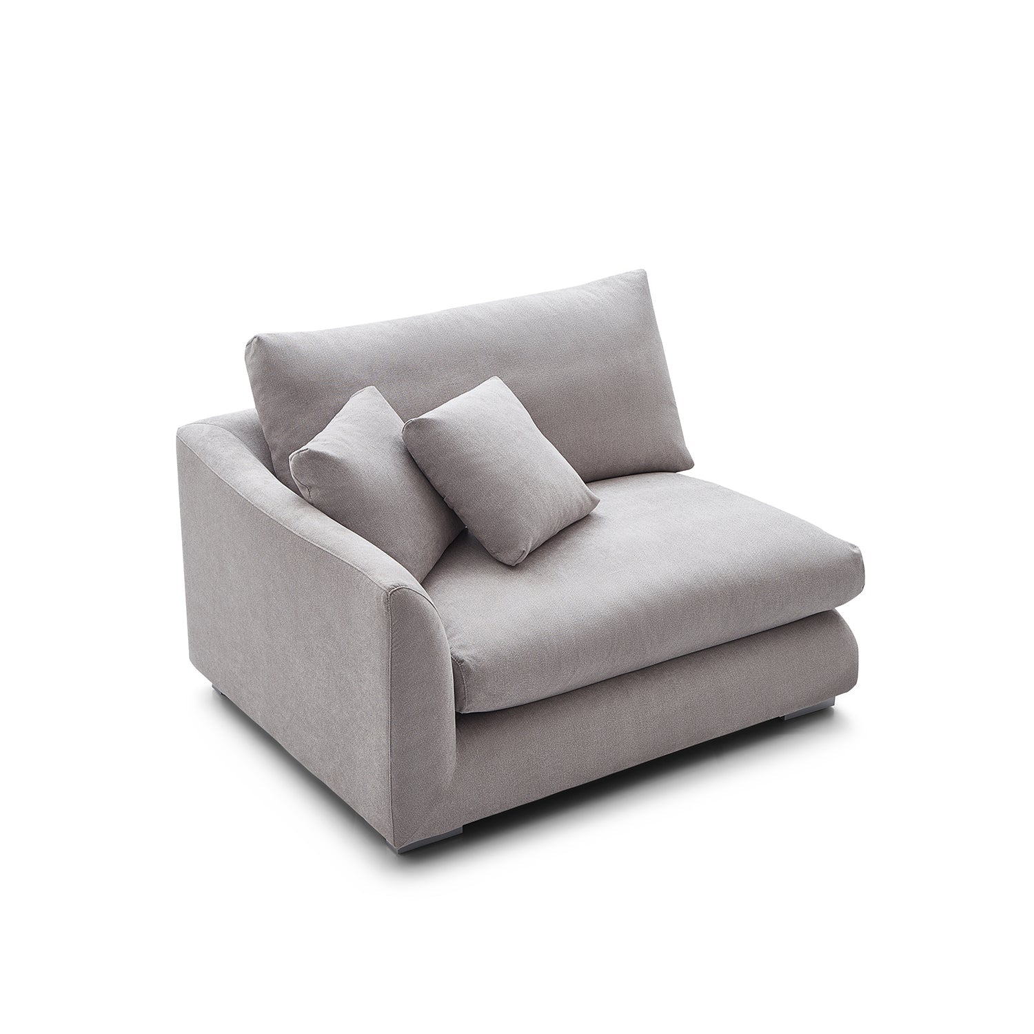 Val-Light Grey-Facing-Left-Side-Sofa-(50-Inch)