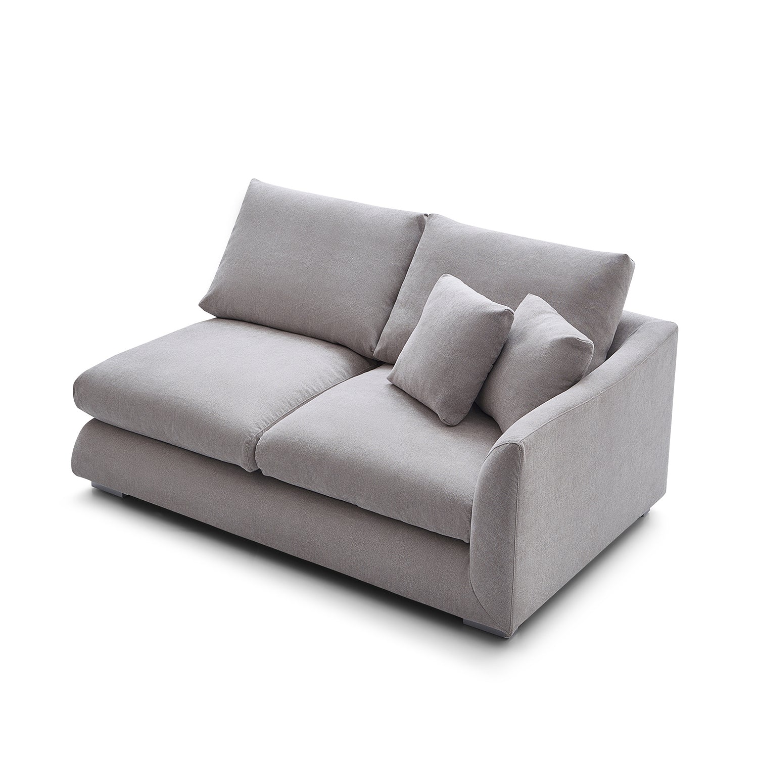 Val-Light Grey-Facing-Right-Side-Sofa-(70-Inch)