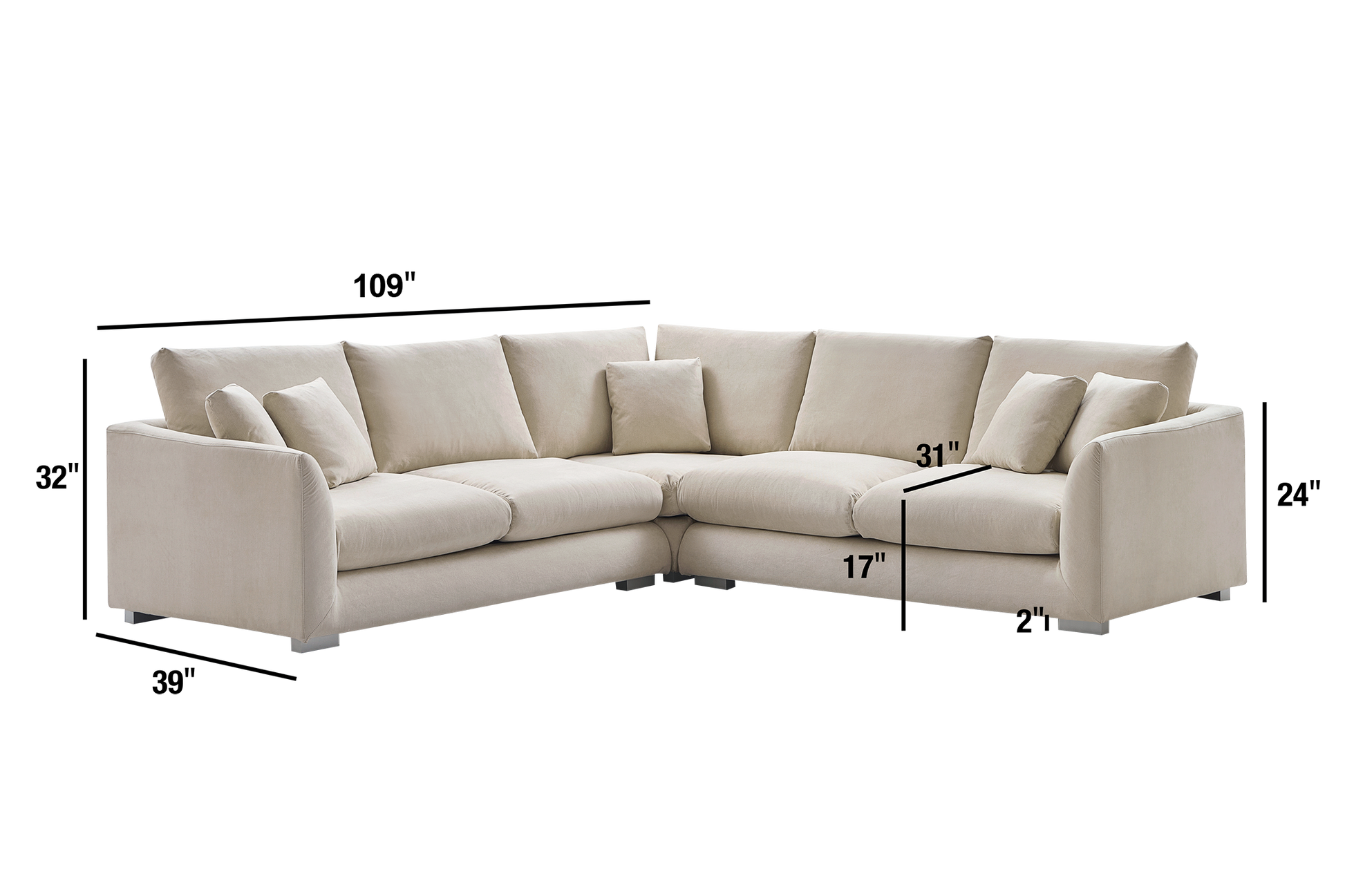 Val-Beige-Symmetrical-5-Seats-Corner-Sectional-dimension