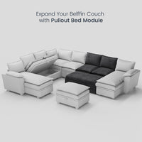 Graphite-Grey-/-Chenille-Module-Pullout-Loveseat
