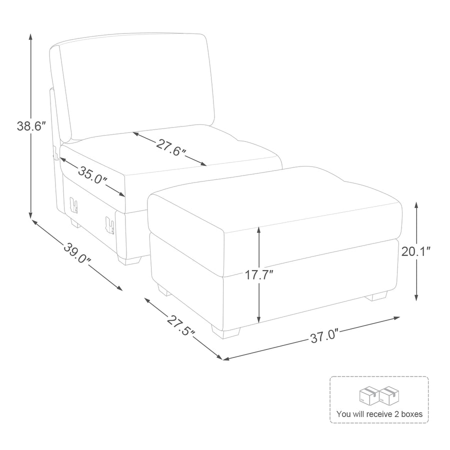 Module-Seat-with-Ottoman-dimension