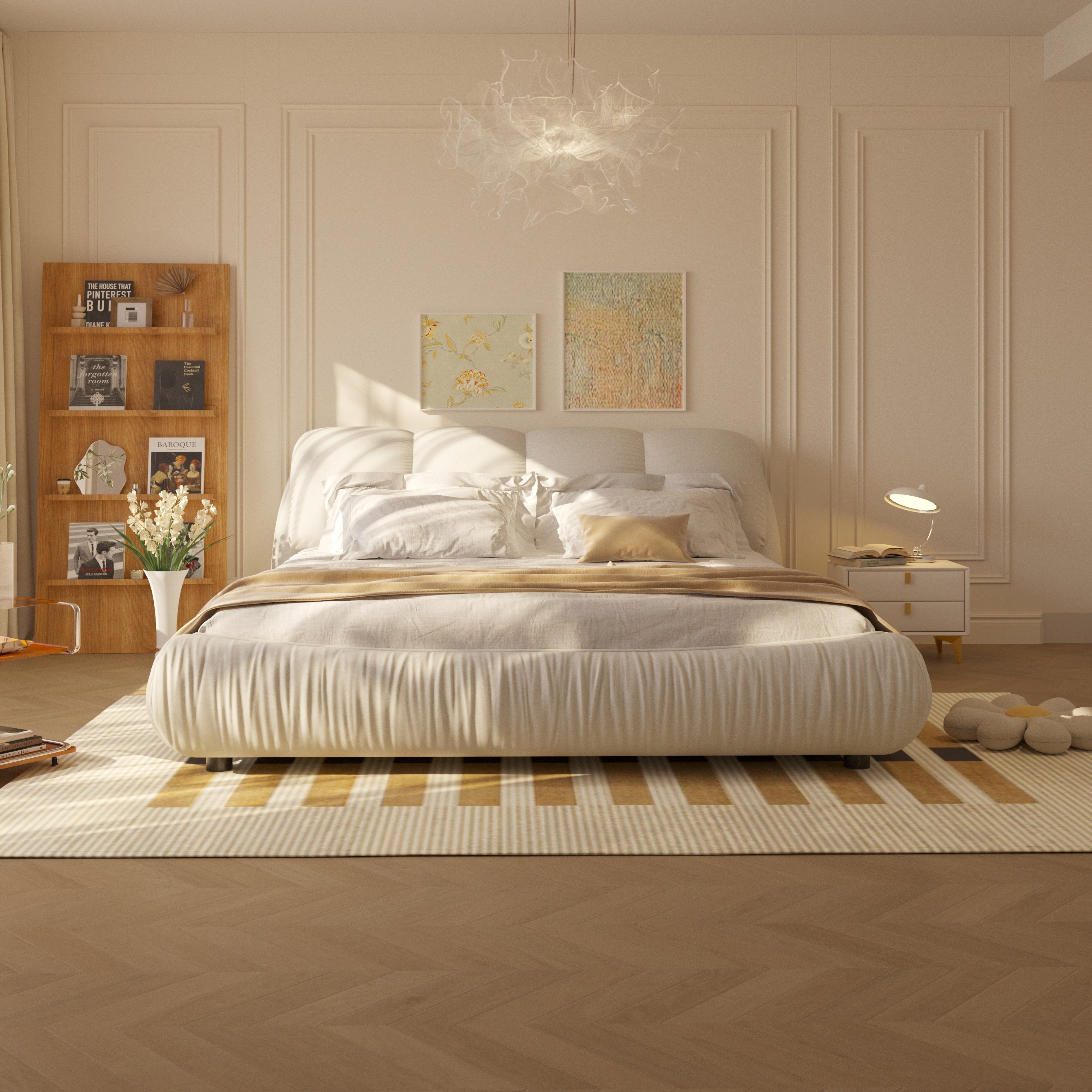 Luxury Upholstered Platform Bed