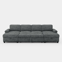 Silver-Grey-/-Chenille-6-Seat-U-Shaped-Pullout-Sectional