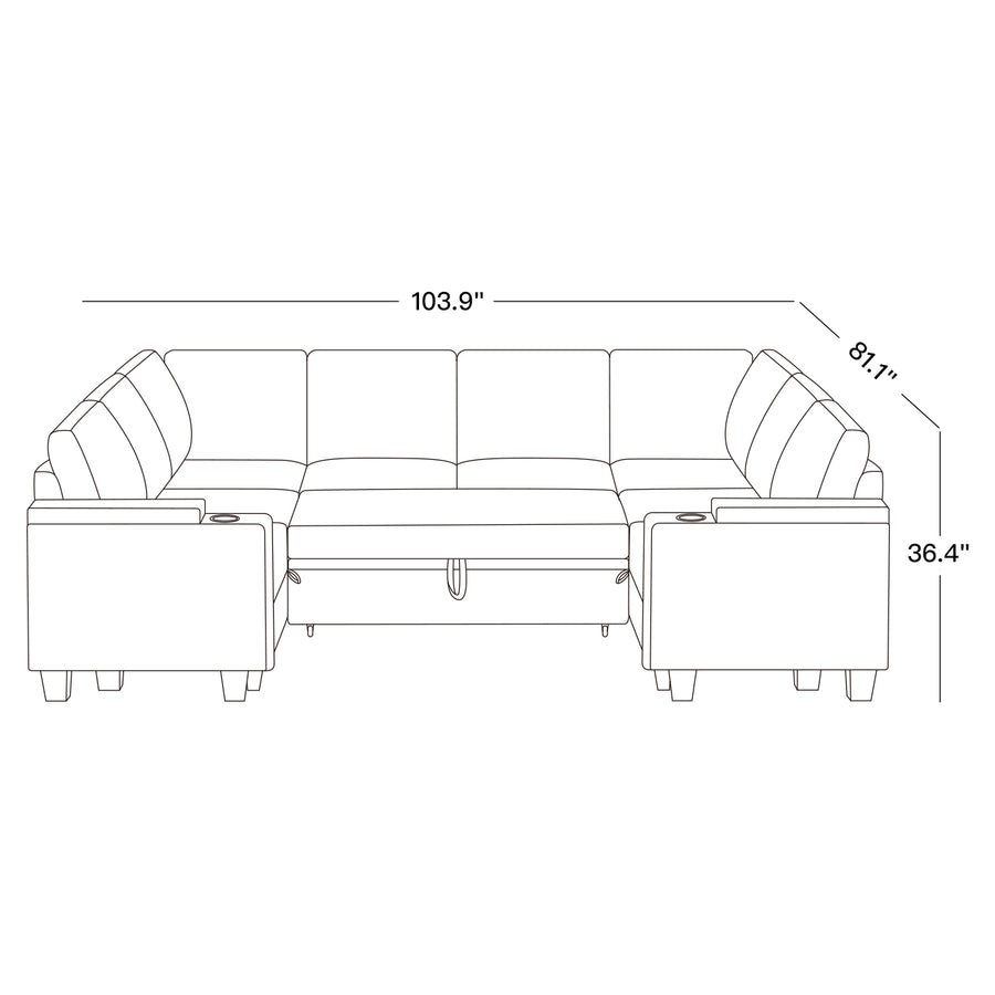 8-Seat-U-Shaped-Pullout-Sectional-dimension