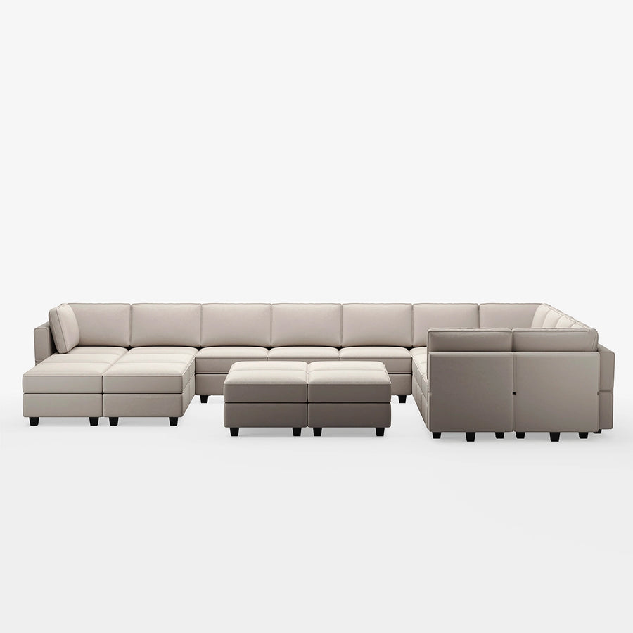 Pearl-Grey-/-Velvet-21-Seat-U-Shaped-Sectional