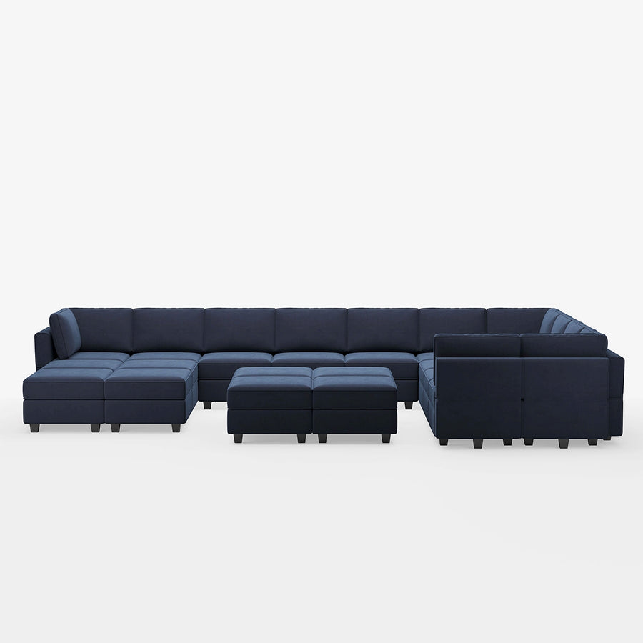 Navy-Blue-/-Velvet-21-Seat-U-Shaped-Sectional